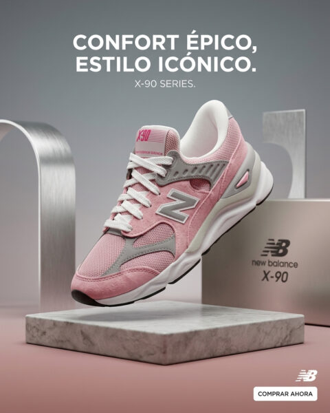 Zapatillas deportivas rosa para mujer